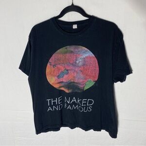 Tultex The Naked And Famous 2012 Tour Tee T Shirt Band Tee L